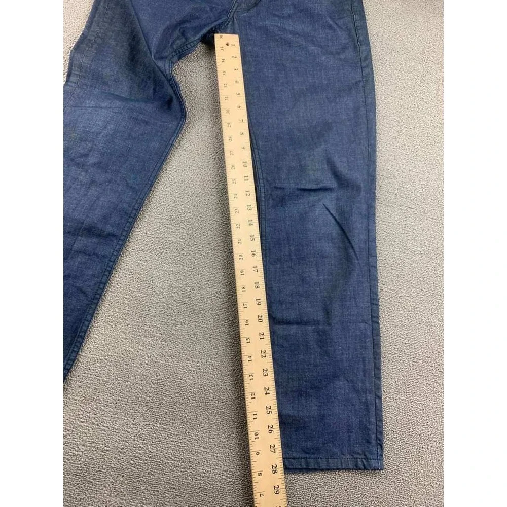 Levi's 511 Jeans Men 32x32‎ Skinny Dark Blue Denim 100% Cotton Denim Black Patch